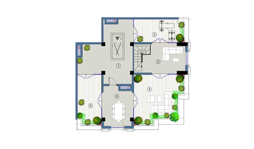4-комнатная квартира 240 м²  9/9 этаж | Жилой комплекс FLORYA RESIDENCE