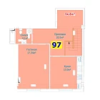 1-xonali xonadon 112.8 m²  1/9 qavat | YANGI AVLOD Turar-joy majmuasi
