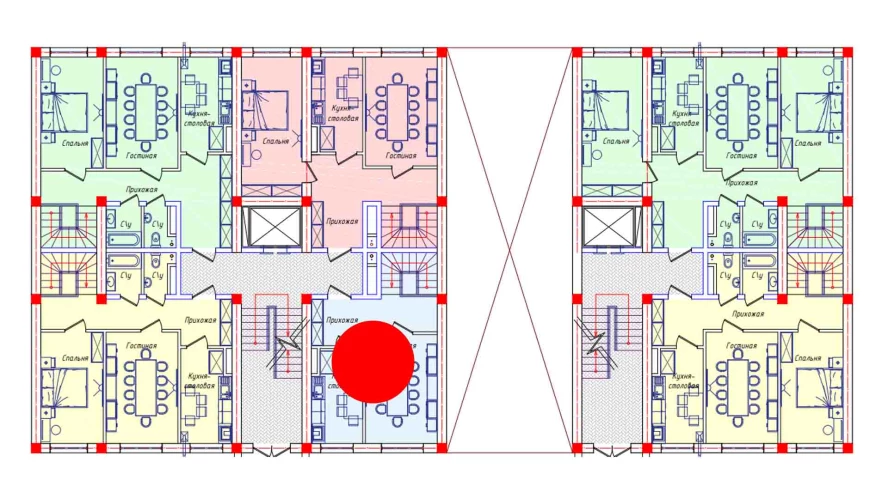4-комн. квартира 100.5 м²  1/8 этаж | Жилой комплекс STAR HOUSE RESIDENCE