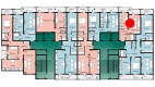 1-xonali xonadon 36.03 m²  14/16 qavat | SOKIN DIYOR Turar-joy majmuasi