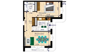 2-комн. квартира 76.4 м²  8/13 этаж | Жилой комплекс MEGAPOLIS С3