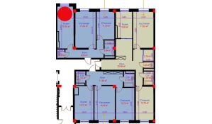 2-комн. квартира 59.31 м²  10/10 этаж | Жилой комплекс Ko'kcha-Oqtepa