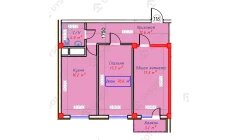 2-xonali xonadon 70.6 m² 2/9 qavat | QASHQADARYO Turar-joy majmuasi 2-xonali xonadon 70.6 m² 2/9 qavat | QASHQADARYO Turar-joy majmuasi