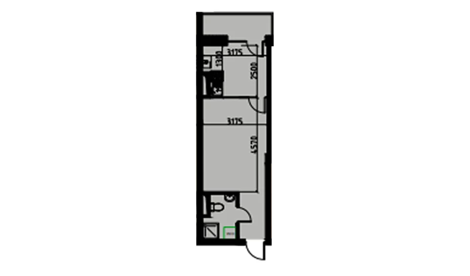 1-комн. квартира 30.31 м²  10/10 этаж | Жилой комплекс YANGIOBOD RESIDENCE