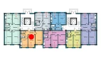 2-xonali xonadon 59.4 m²  1/9 qavat | NUR BARAKA Turar-joy majmuasi