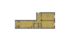 2-xonali xonadon 85 m²  5/12 qavat | Sokin hayot Turar-joy majmuasi