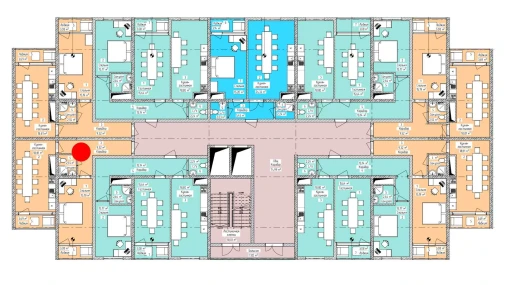 2-xonali xonadon 52.82 m²  12/16 qavat | ELITE ECO CITY Turar-joy majmuasi