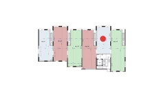 1-xonali xonadon 78.1 m²  1/9 qavat | Uchtepa Avenue Turar-joy majmuasi