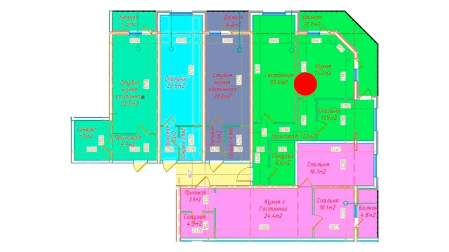 2-комн. квартира 80.8 м² 10/16 этаж | Жилой комплекс DO'MBIROBOD RESIDENCE 2-комн. квартира 80.8 м² 10/16 этаж | Жилой комплекс DO'MBIROBOD RESIDENCE