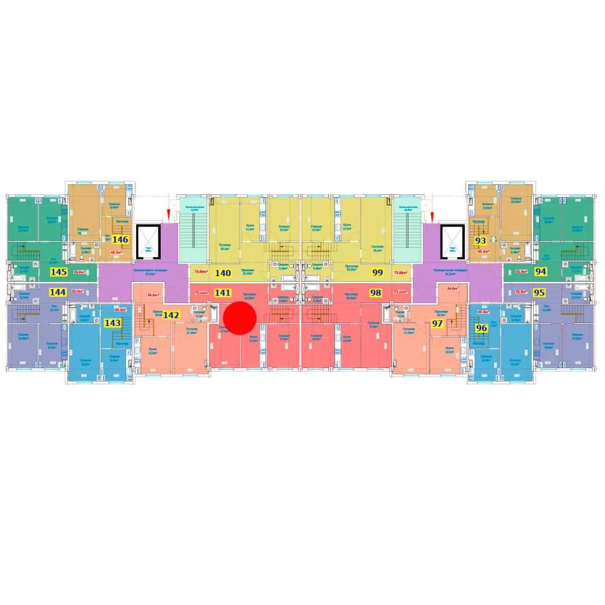 1-комн. квартира 147.16 м²  1/9 этаж | Жилой комплекс YANGI AVLOD