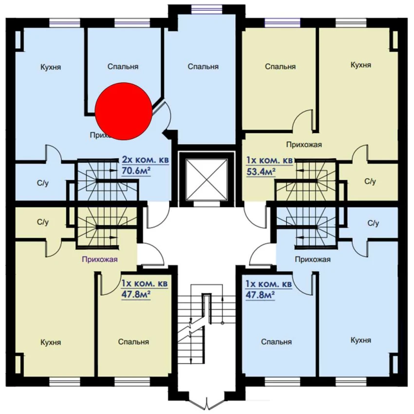 3-xonali xonadon 140.2 m²  1/6 qavat | CHOSHTEPA GARDEN Turar-joy majmuasi