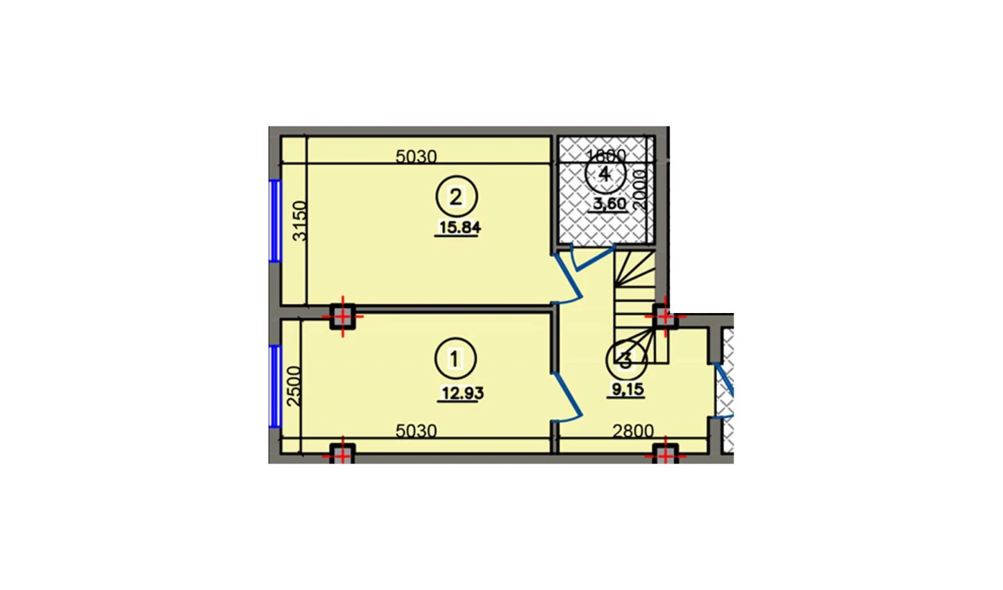 1-комн. квартира 41.52 м²  9/10 этаж | Жилой комплекс Qibray City