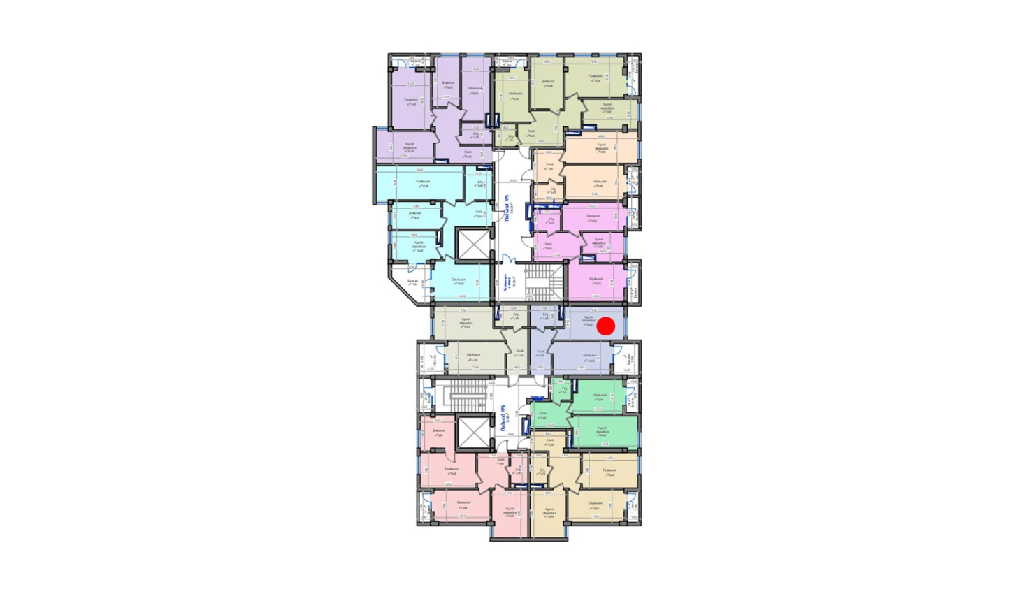 1-комн. квартира 52.6 м²  5/13 этаж | Жилой комплекс ORZU SAROYI