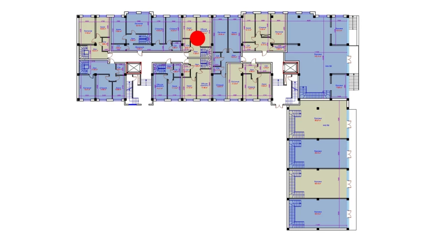 1-комн. квартира 43.77 м²  1/10 этаж | Жилой комплекс Ko'kcha-Oqtepa