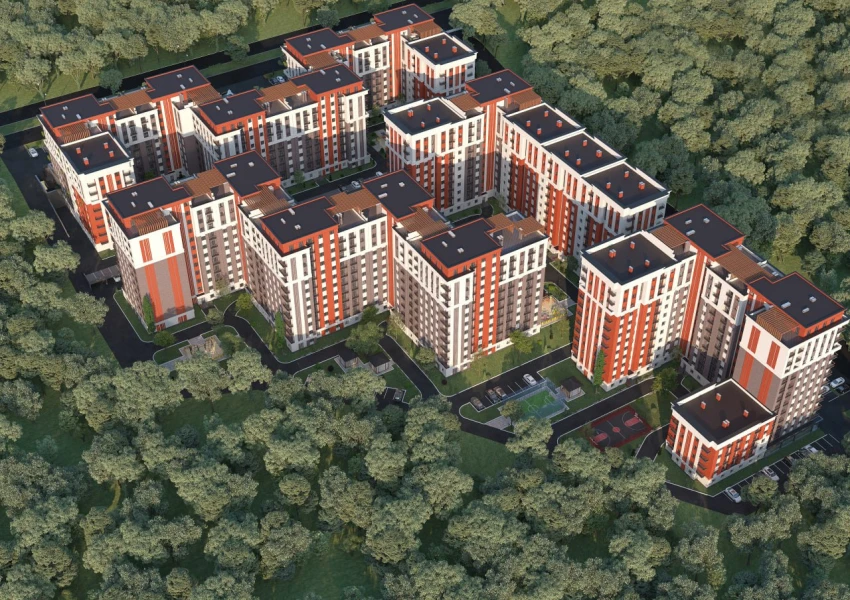 1-xonali xonadon 39 m²  1/10 qavat | CHINARA PARK Turar-joy majmuasi
