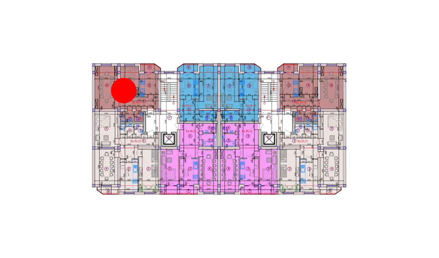 3-комн. квартира 124.8 м²  9/10 этаж | Жилой комплекс AZAMATOV GROUP