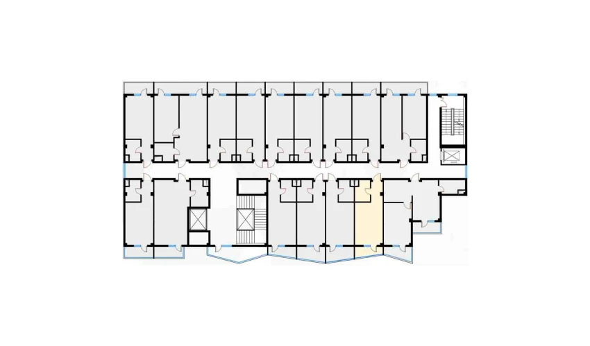 1-xonali xonadon 29.75 m²  5/7 qavat | Bochka Resort Turar-joy majmuasi