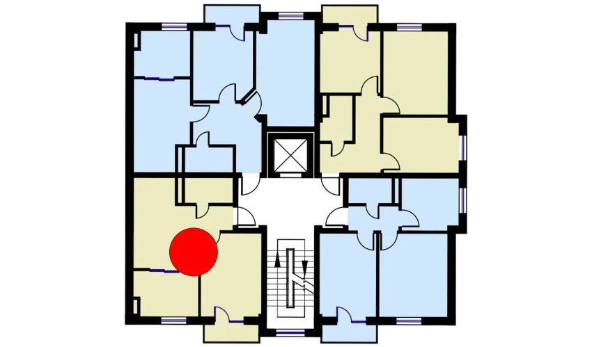 2-комнатная квартира 50.8 м²  4/6 этаж | Жилой комплекс CHOSHTEPA GARDEN