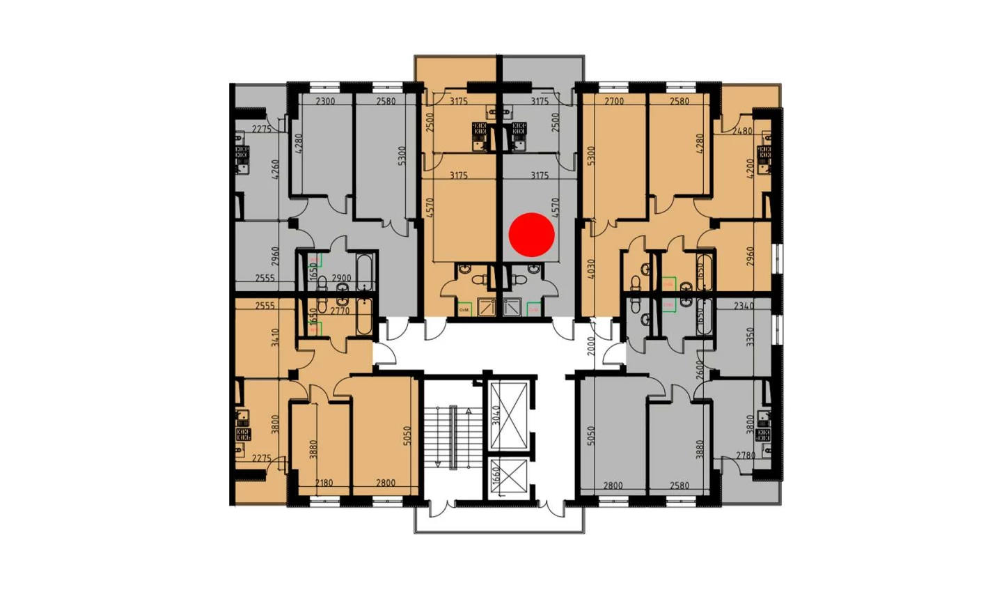 1-комн. квартира 29.24 м²  8/10 этаж | Жилой комплекс YANGIOBOD RESIDENCE