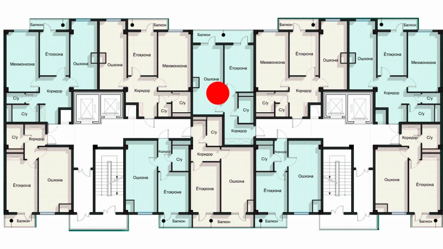 1-комн. квартира 53.14 м²  3/12 этаж | Жилой комплекс SPUTNIK AVENUE