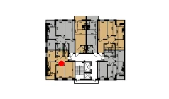 2-xonali xonadon 53.27 m²  3/10 qavat | YANGIOBOD RESIDENCE Turar-joy majmuasi