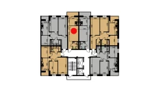 1-xonali xonadon 29.24 m²  7/10 qavat | YANGIOBOD RESIDENCE Turar-joy majmuasi