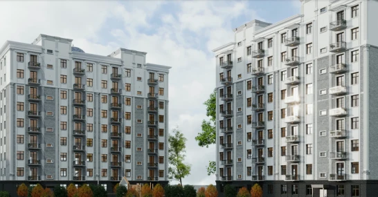 3-xonali xonadon 53.35 m²  2/9 qavat | Turkiston Plaza Turar-joy majmuasi