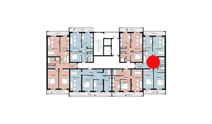 3-xonali xonadon 87.84 m²  11/16 qavat | SOKIN DIYOR Turar-joy majmuasi