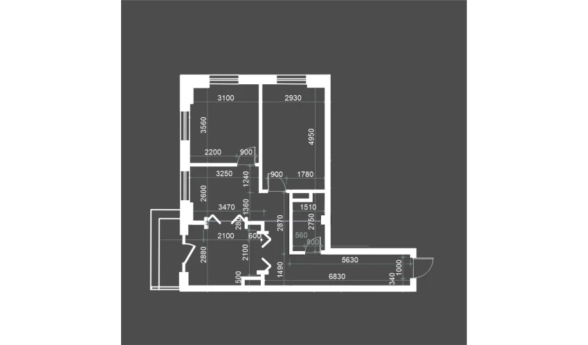 3-комнатная квартира 65.2 м²  11/12 этаж | Жилой комплекс Bunyodobod