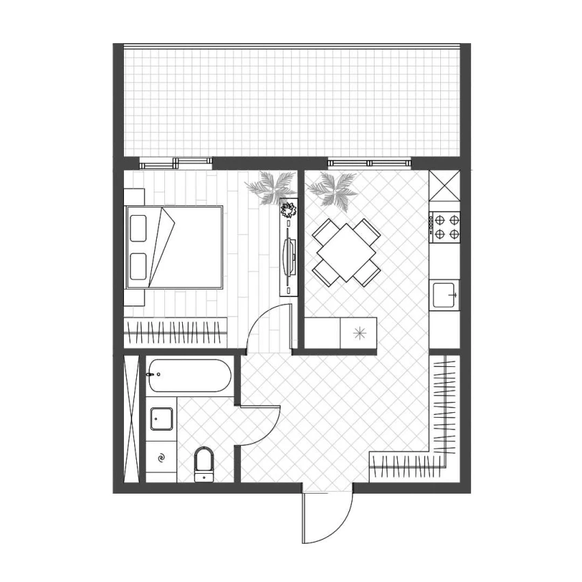 1-комн. квартира 37.55 м²  3/14 этаж | Жилой комплекс PARVOZ