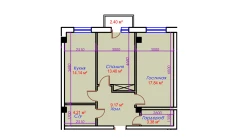 2-комн. квартира 64.54 м²  3/10 этаж | Жилой комплекс Ko'kcha-Oqtepa