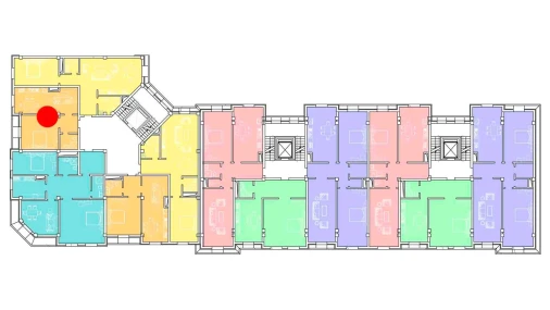 3-xonali xonadon 63.38 m²  8/8 qavat | Ziynat Capital Turar-joy majmuasi