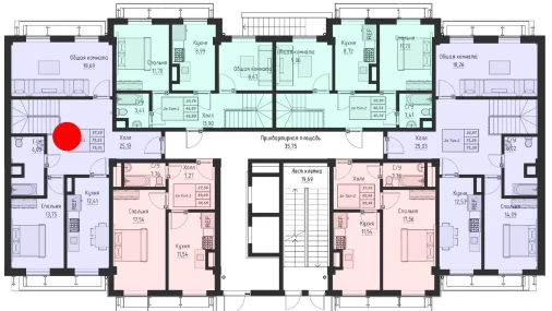 2-комнатная квартира 187.86 м²  1/10 этаж | Жилой комплекс Navro’z Residence