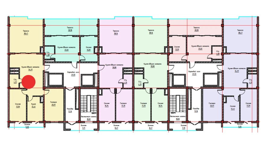 3-комн. квартира 129.13 м²  17/17 этаж | Жилой комплекс UCHTEPA CITY