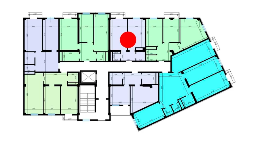 1-комн. квартира 42.8 м²  9/10 этаж | Жилой комплекс Ko'kcha-Oqtepa