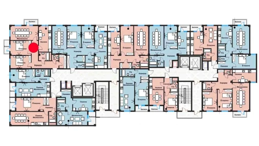 3-xonali xonadon 82.25 m²  2/12 qavat | Zangota City 1 -ETAP Turar-joy majmuasi