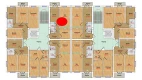 2-xonali xonadon 45.3 m²  4/6 qavat | MBG Turar-joy majmuasi