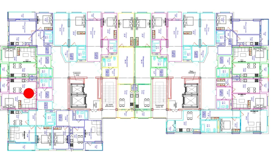 1-комн. квартира 45.63 м²  5/17 этаж | Жилой комплекс UCHTEPA CITY