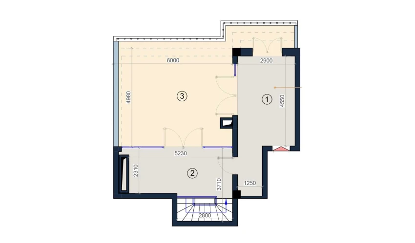 2-комнатная квартира 124 м²  9/9 этаж | Жилой комплекс KO'KSAROY