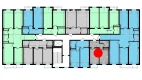 1-комн. квартира 40.7 м²  10/10 этаж | Жилой комплекс Ko'kcha-Oqtepa