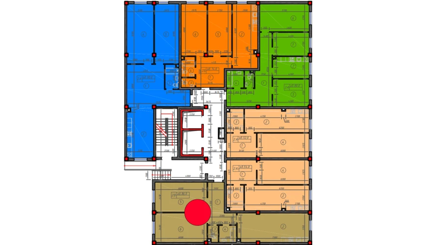 1-комн. квартира 86 м²  1/12 этаж | Жилой комплекс Sokin hayot