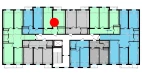 1-xonali xonadon 44.78 m²  10/10 qavat | Ko'kcha-Oqtepa Turar-joy majmuasi