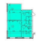 2-xonali xonadon 51.1 m²  3/9 qavat | Uchtepa Avenue Turar-joy majmuasi
