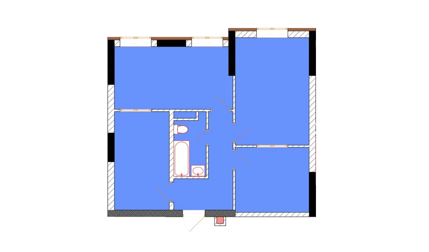 2-комнатная квартира 64.8 м²  7/9 этаж | Жилой комплекс Uchtepa Avenue