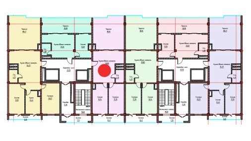 2-комнатная квартира 107.8 м²  17/17 этаж | Жилой комплекс UCHTEPA CITY