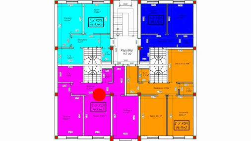 2-комнатная квартира 152.98 м²  1/4 этаж | Жилой комплекс SABZAVOT CITY