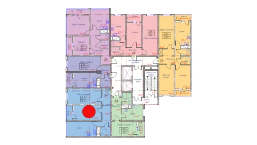 2-комнатная квартира 73.1 м²  3/16 этаж | Жилой комплекс TRINITY