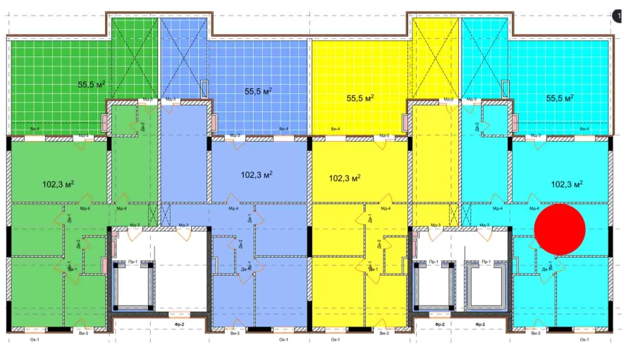 4-комн. квартира 102.3 м²  13/10 этаж | Жилой комплекс Uchtepa Avenue