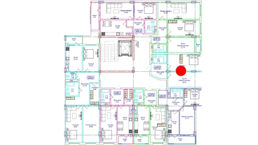 1-xonali xonadon 45.27 m²  5/9 qavat | UCHTEPA CITY Turar-joy majmuasi