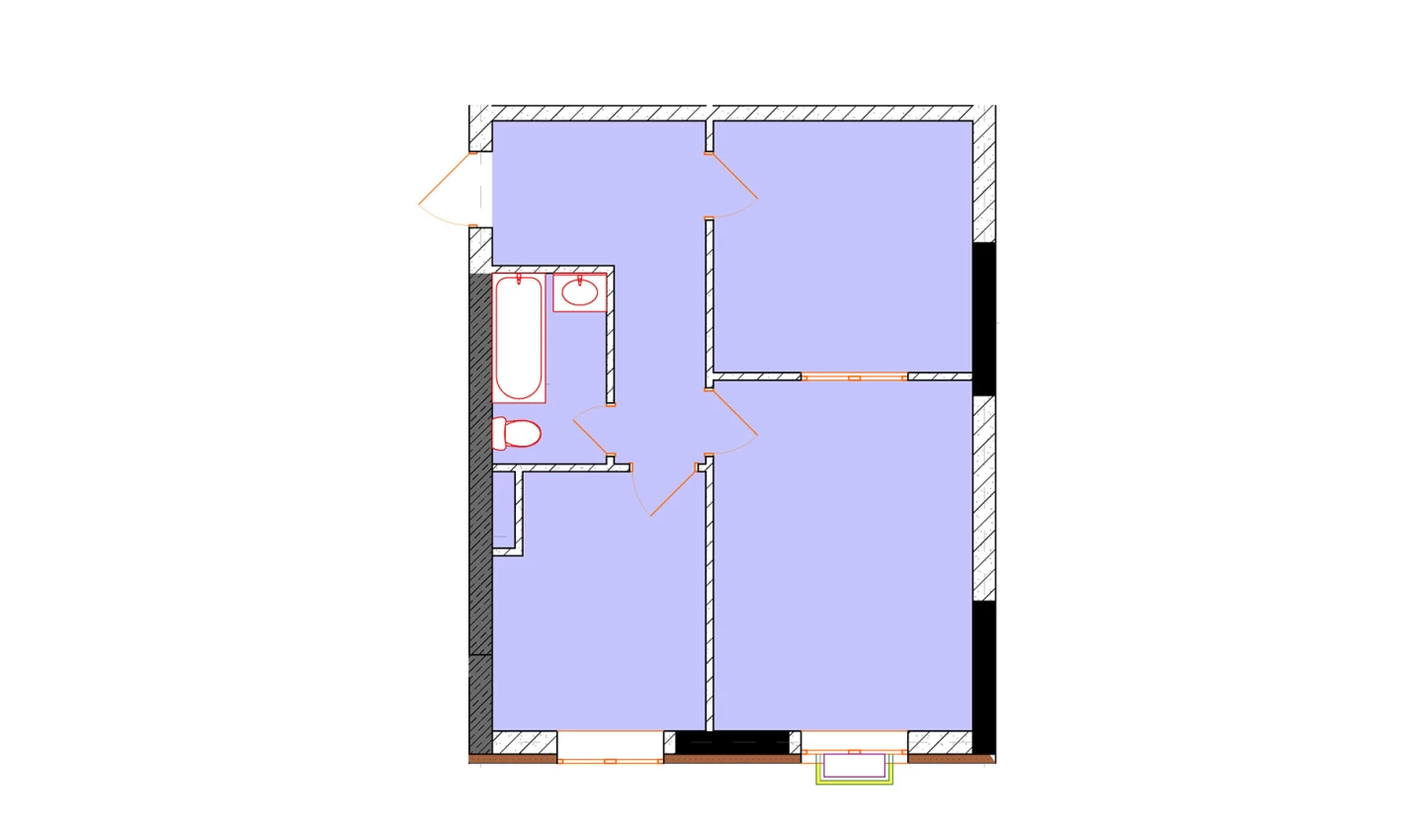 2-комн. квартира 50.4 м²  6/9 этаж | Жилой комплекс Uchtepa Avenue